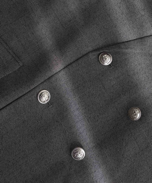 remer(リメール)の「【セットアップ対応】loose basic double tailored jacket / ルーズベーシックダブルテーラードジャケット(テーラードジャケット・メンズ・ダークブラウン/ブラック/グレイッシュベージュ/ネイビー/ブラック系その他/ブラウン系その他・MEDIUM/SMALL/X-SMALL/LARGE)」の9枚目の写真