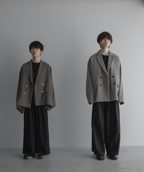 セットアップ対応】loose basic double tailored jacket / ルーズ