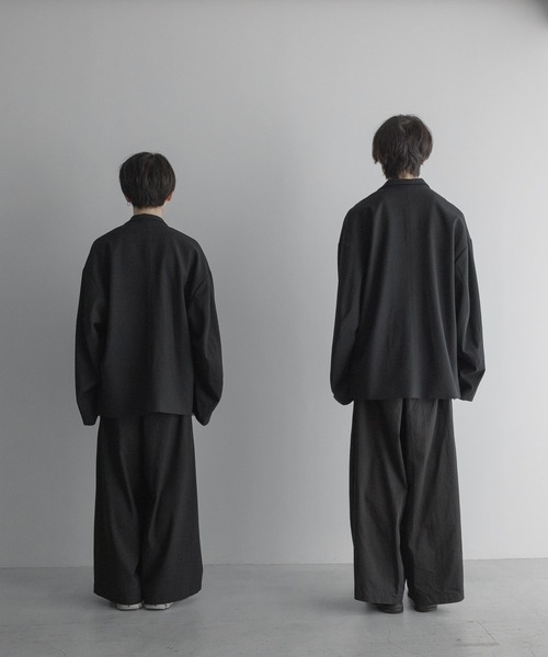 セットアップ対応】loose basic double tailored jacket