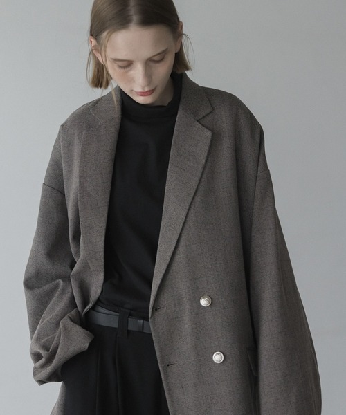 セットアップ対応】loose basic double tailored jacket / ルーズ
