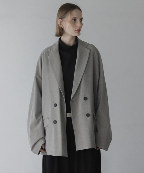セットアップ対応】loose basic double tailored jacket / ルーズ