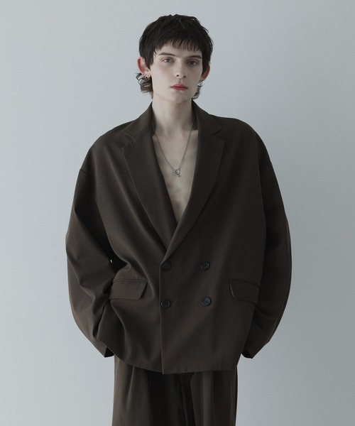 セットアップ対応】loose basic double tailored jacket / ルーズ