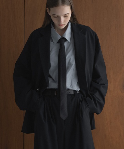 セットアップ対応】loose basic double tailored jacket / ルーズ