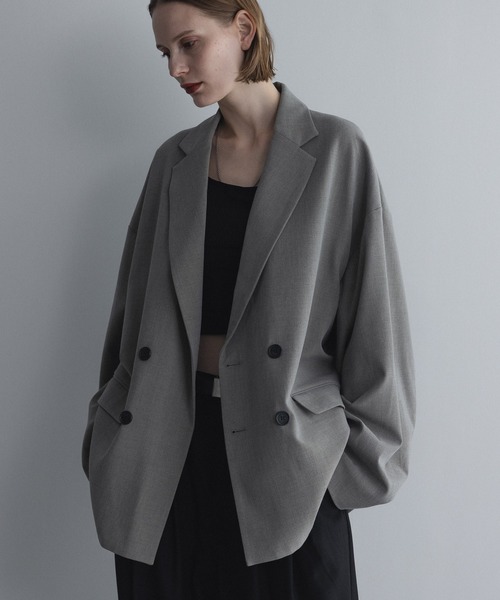 セットアップ対応】loose basic double tailored jacket / ルーズ