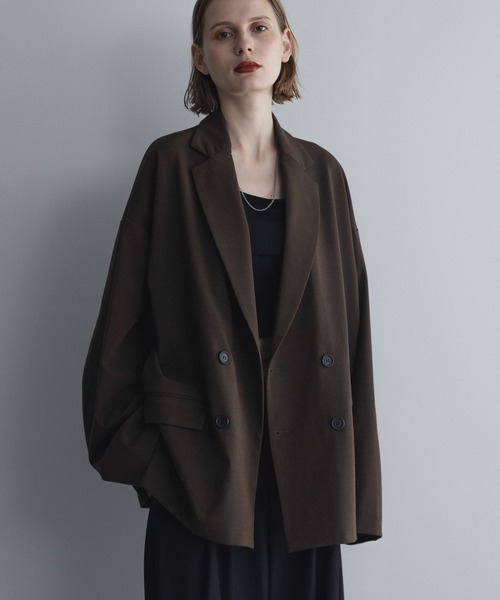セットアップ対応】loose basic double tailored jacket / ルーズ