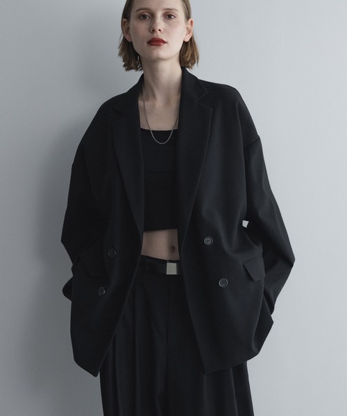 セットアップ対応】loose basic double tailored jacket / ルーズ