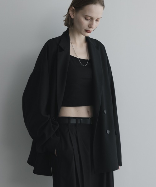 セットアップ対応】loose basic double tailored jacket / ルーズ