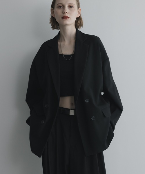 セットアップ対応】loose basic double tailored jacket / ルーズ