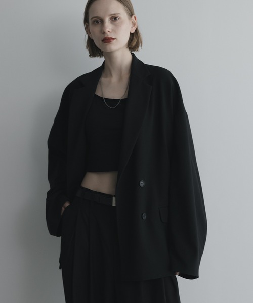 remer(リメール)の「【セットアップ対応】loose basic double tailored jacket / ルーズベーシックダブルテーラードジャケット(テーラードジャケット・メンズ・ダークブラウン/ブラック/グレイッシュベージュ/ネイビー/ブラック系その他/ブラウン系その他・MEDIUM/SMALL/X-SMALL/LARGE)」の20枚目の写真