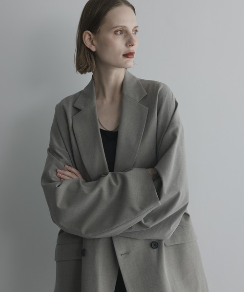 【remer】ルーズベーシックダブルテーラードジャケット セットアップ対応】loose basic double tailored jacket / ルーズ