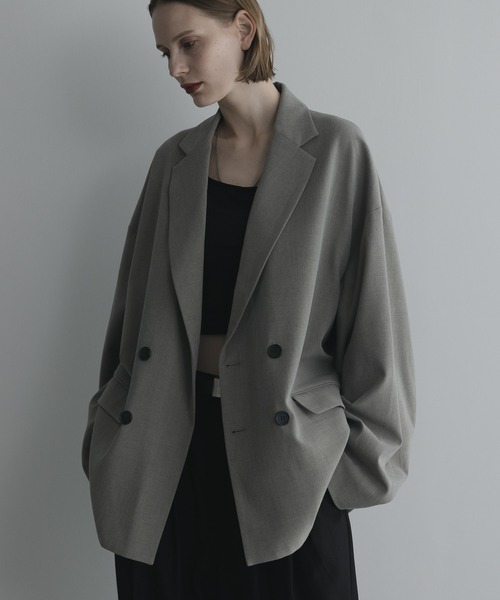 セットアップ対応】loose basic double tailored jacket / ルーズ