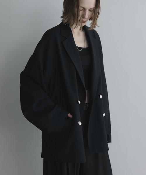 セットアップ対応】loose basic double tailored jacket / ルーズ