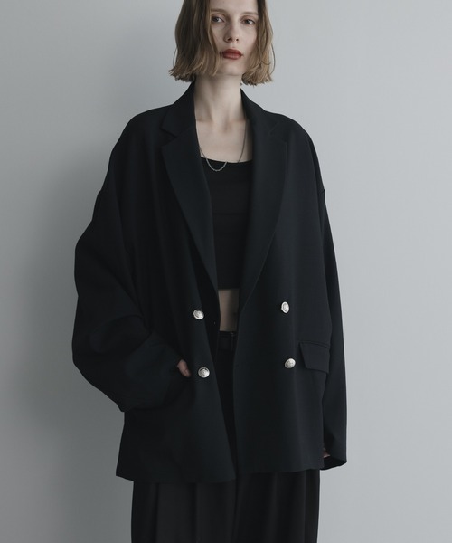 セットアップ対応】loose basic double tailored jacket / ルーズ