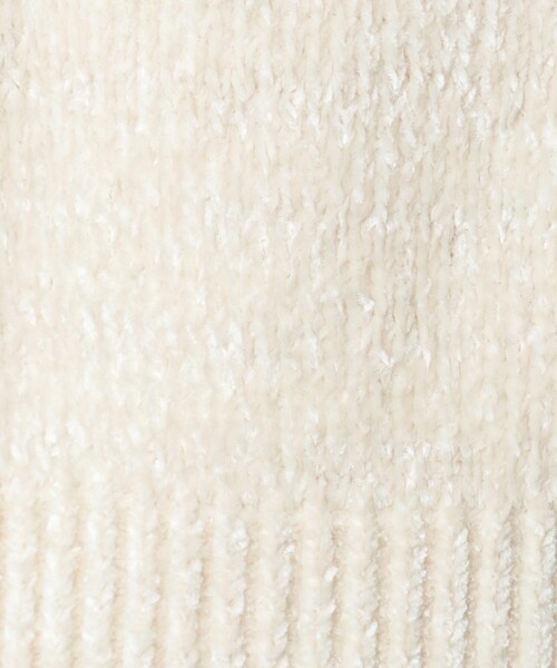 ITS'DEMO（イッツデモ）の「◆【手洗い可】ベロアモールニット（ニット/セーター・レディース・アイボリー/ブラウン系/サックスブルー/ピンク・00）」の11枚目の写真