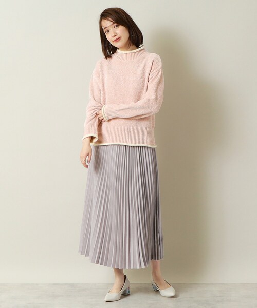 ITS'DEMO（イッツデモ）の「◆【手洗い可】ベロアモールニット（ニット/セーター・レディース・アイボリー/ブラウン系/サックスブルー/ピンク・00）」の18枚目の写真