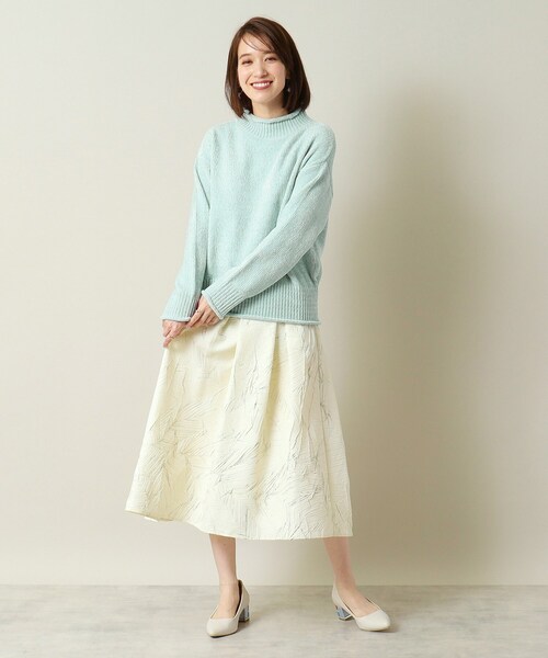 ITS'DEMO（イッツデモ）の「◆【手洗い可】ベロアモールニット（ニット/セーター・レディース・アイボリー/ブラウン系/サックスブルー/ピンク・00）」の22枚目の写真