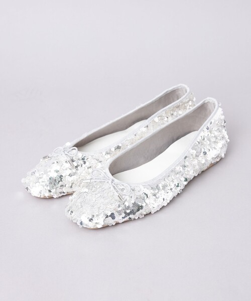 coen（コーエン）の「やみつきバレエシューズ（WEB限定サイズ）（バレエシューズ・レディース・シルバー/ブラック・22.5cm/23cm/23.5cm/24cm/24.5cm/25cm）」の8枚目の写真