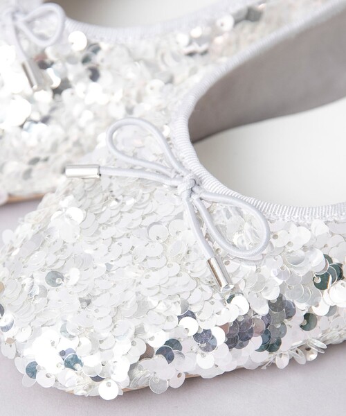 coen（コーエン）の「やみつきバレエシューズ（WEB限定サイズ）（バレエシューズ・レディース・シルバー/ブラック・22.5cm/23cm/23.5cm/24cm/24.5cm/25cm）」の7枚目の写真