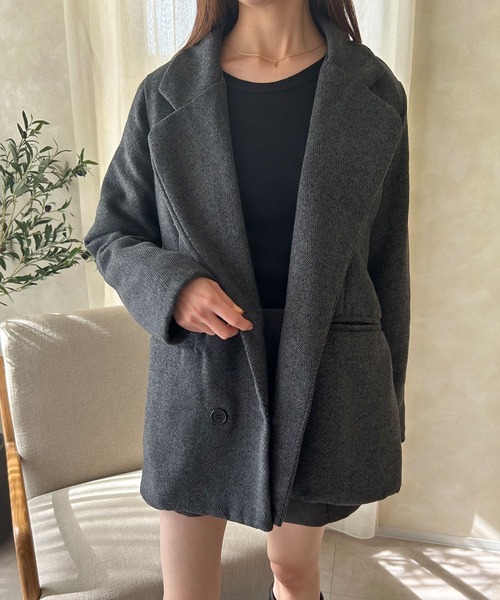 オーバーデザインジャケットコート（テーラードジャケット）｜IRADOWL（アイラドール）