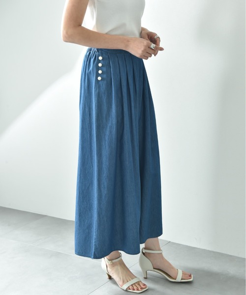 INTERPLANET(インタープラネット)の「パール釦スカンツ(その他パンツ・レディース・グレー/サックスブルー/ブラック/ブルー・FREE)」の21枚目の写真