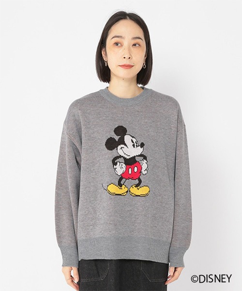 studio CLIP（スタディオクリップ）の「MICKEY / 12Gジャガードニットプルオーバー（ニット/セーター・レディース・グレー/ブラック/ネイビー・FREE）」の13枚目の写真