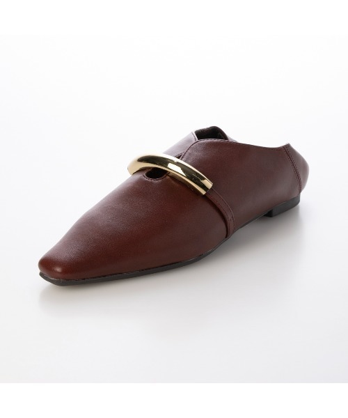 EVOL（イーボル）の「【軽量・柔らかい】ゴールドモチーフスクエアパンプス IY5601（パンプス・レディース・シルバー/ブラック/ホワイト/ブラウン/シルバーグレー/ワインレッド/ベージュ/ブラウン系その他・25.0cm/24.5cm/24.0cm/23.5cm/23.0cm/22.5cm/22.0cm）」の18枚目の写真