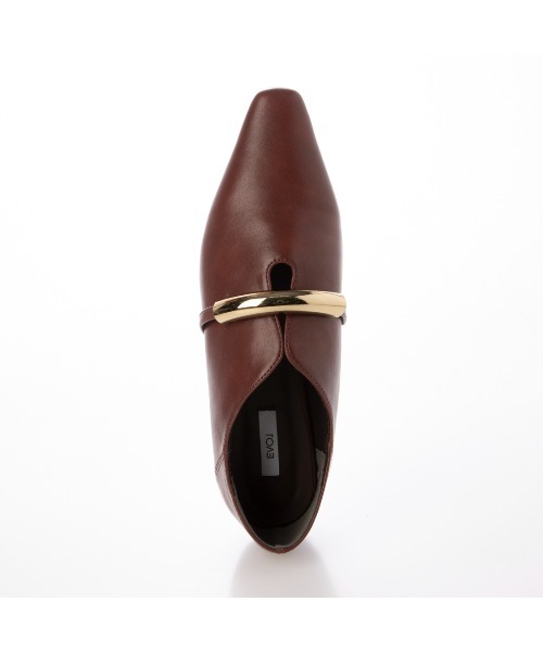 EVOL（イーボル）の「【軽量・柔らかい】ゴールドモチーフスクエアパンプス IY5601（パンプス・レディース・シルバー/ブラック/ホワイト/ブラウン/シルバーグレー/ワインレッド/ベージュ/ブラウン系その他・25.0cm/24.5cm/24.0cm/23.5cm/23.0cm/22.5cm/22.0cm）」の16枚目の写真