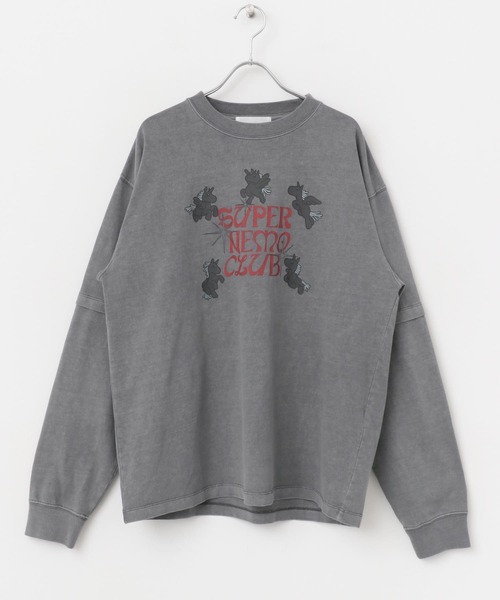 SENSE OF PLACE by URBAN RESEARCH（センスオブプレイスバイアーバンリサーチ）の「『別注』SHUHEI KOKI×SENSE OF PLACE　フェイクレイヤードTシャツ（Tシャツ/カットソー・メンズ・ブラック/グレー・LARGE/MEDIUM）」の17枚目の写真