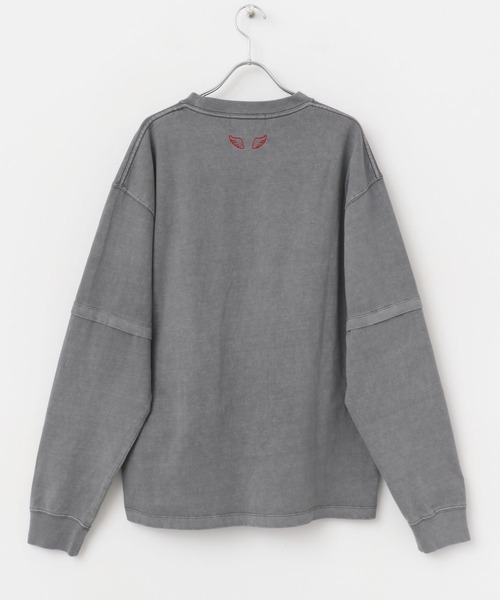 SENSE OF PLACE by URBAN RESEARCH（センスオブプレイスバイアーバンリサーチ）の「『別注』SHUHEI KOKI×SENSE OF PLACE　フェイクレイヤードTシャツ（Tシャツ/カットソー・メンズ・ブラック/グレー・LARGE/MEDIUM）」の20枚目の写真