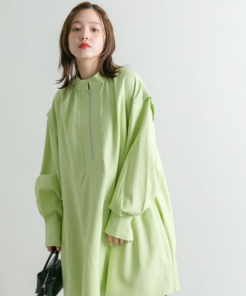 【セール】ステッチデザインスキッパーワンピース（ワンピース）｜KBF（ケイビーエフ）