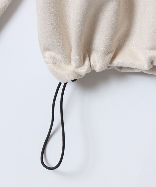 SITRY（シトリー）の「Fake Suede Game Sweat shirt/オーバーサイズ ブロークコア ゲームシャツ ユニフォーム フェイクスエード トレーナー スウェット（スウェット・メンズ・チャコール/グレイッシュブルー/アイボリー/グレー系その他/ネイビー/ホワイト系その他・L/M）」の12枚目の写真