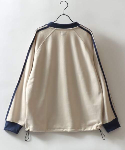 SITRY(シトリー)の「2026AW新柄 Fake Suede Game Sweat shirt/オーバーサイズ ブロークコア ゲームシャツ ユニフォーム フェイクスエード トレーナー スウェット(スウェット・メンズ・チャコール/グレイッシュブルー/アイボリー/グレー系その他/ネイビー/ホワイト系その他/ホワイト系その他2/グレー系その他2/ネイビー系・L/M)」の15枚目の写真