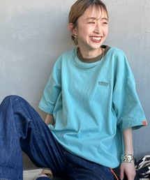 [UNIVERSAL OVERALL/ユニバーサルオーバーオール] 別注 ドローコード付き ワイドシルエットTシャツ