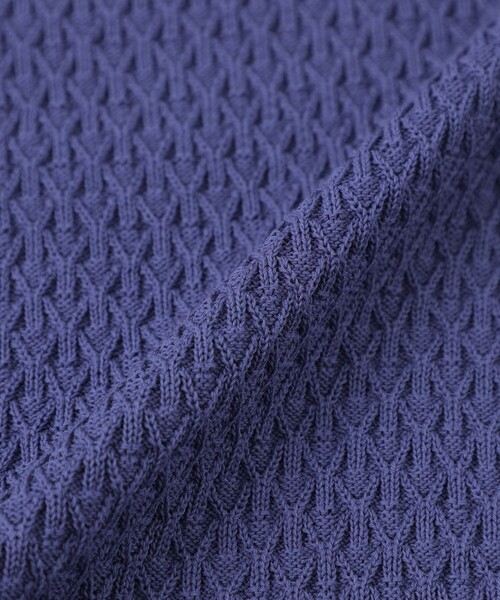 EPOCA UOMO（エポカウォモ）の「＊Safari5月号掲載＊スプリングクランククルーネックニット（ニット/セーター・メンズ・パープル系その他4/ダークネイビー/ホワイト/ベージュ系その他2・46/48）」の5枚目の写真