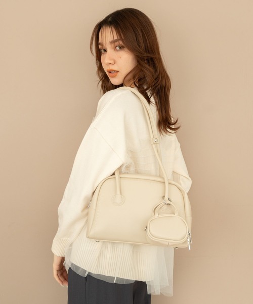 Nu(ニュー)の「【Nu】ミニバッグ付きハンドバッグ(ハンドバッグ・レディース・ブラック/ブラウン/ベージュ・ONE SIZE)」の15枚目の写真