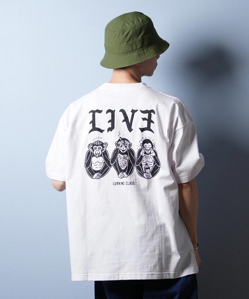 LURKING CLASS（ラーキングクラス）の「【ムラサキスポーツ限定】CLASS/ラーキングクラス 半袖Tシャツ バックプリント ST25STM04（Tシャツ/カットソー・メンズ・ホワイト/ブラック/グリーン・XL/L/M）」の7枚目の写真