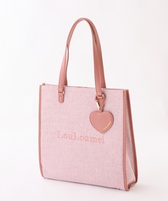 ❤おとめちっくパーティー❤ショルダー紐付き❤トートバッグ❤ LouLoumei】／ハートチャーム付きトートバッグ／自立可能（トート