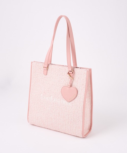 【新品・未開封】NICE CLAP ハートチャーム付きトートバッグ 新品・未開封】NICE CLAP ハートチャーム付きトートバッグ