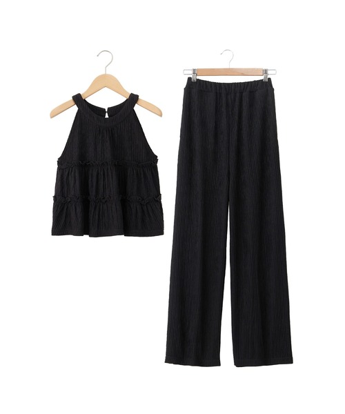 CHAN ME(チャンミ)の「アメスリトップスセットアップ(セットアップ・レディース・ブラック/モカ・MEDIUM/LARGE)」の20枚目の写真