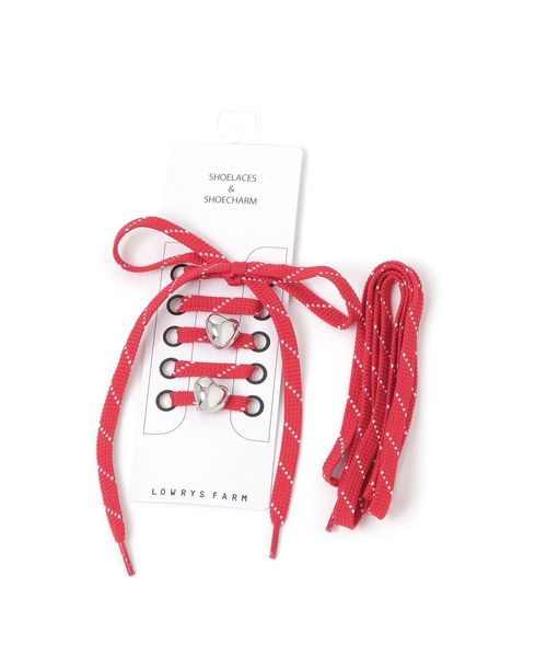 LOWRYS FARM（ローリーズファーム）の「パーツSETシューレース 291592（シューズ小物/雑貨・レディース・オフホワイト/レッド/ブルー・FREE）」の3枚目の写真