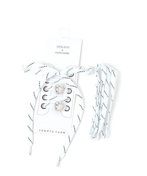 LOWRYS FARM（ローリーズファーム）の「パーツSETシューレース 291592（シューズ小物/雑貨・レディース・オフホワイト/レッド/ブルー・FREE）」の2枚目の写真