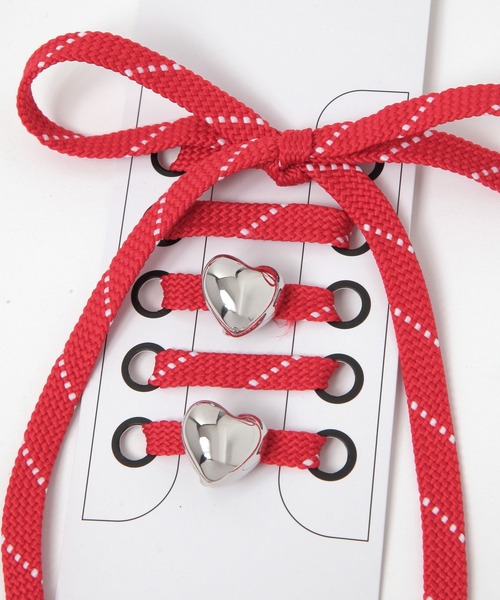 LOWRYS FARM（ローリーズファーム）の「パーツSETシューレース 291592（シューズ小物/雑貨・レディース・オフホワイト/レッド/ブルー・FREE）」の5枚目の写真