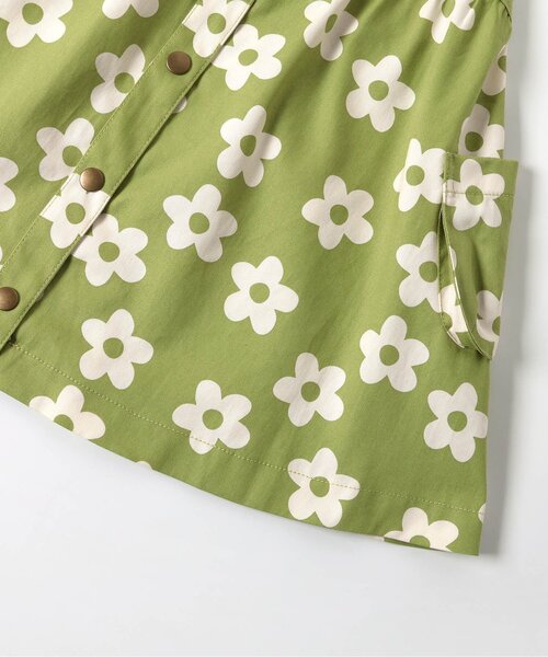 BREEZE（ブリーズ）の「【リンク/ジュニア対応】総柄ジャンスカ（ジャンパースカート・キッズ・ブラック/ライム・130/80/120/110/100/90）」の8枚目の写真