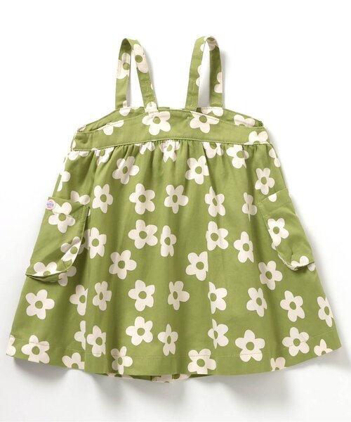 BREEZE（ブリーズ）の「【リンク/ジュニア対応】総柄ジャンスカ（ジャンパースカート・キッズ・ブラック/ライム・130/80/120/110/100/90）」の10枚目の写真