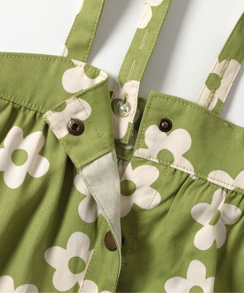 BREEZE（ブリーズ）の「【リンク/ジュニア対応】総柄ジャンスカ（ジャンパースカート・キッズ・ブラック/ライム・130/80/120/110/100/90）」の12枚目の写真