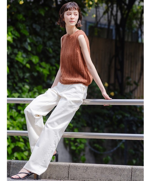 Levi's（リーバイス）の「Levi's/リーバイス サンライズ ニットタンクトップ（ニット/セーター・レディース・ブラウン・M/S/XS）」の10枚目の写真