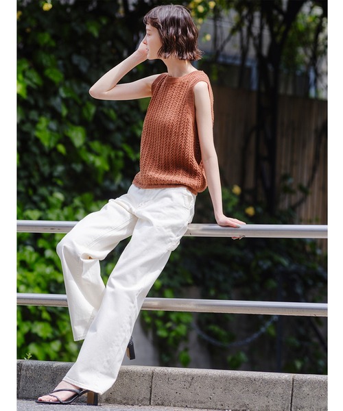 Levi's（リーバイス）の「Levi's/リーバイス サンライズ ニットタンクトップ（ニット/セーター・レディース・ブラウン・M/S/XS）」の11枚目の写真