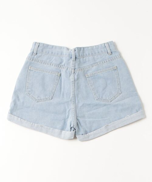 paravion(パラビオン)の「デニムショートパンツ(デニムパンツ・レディース・ライトブルー/ブルー・S/M)」の11枚目の写真