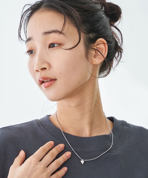 coen（コーエン）の「プチハートボールチェーンネックレス（ネックレス・レディース・シルバー/ゴールド・FREE）」の2枚目の写真