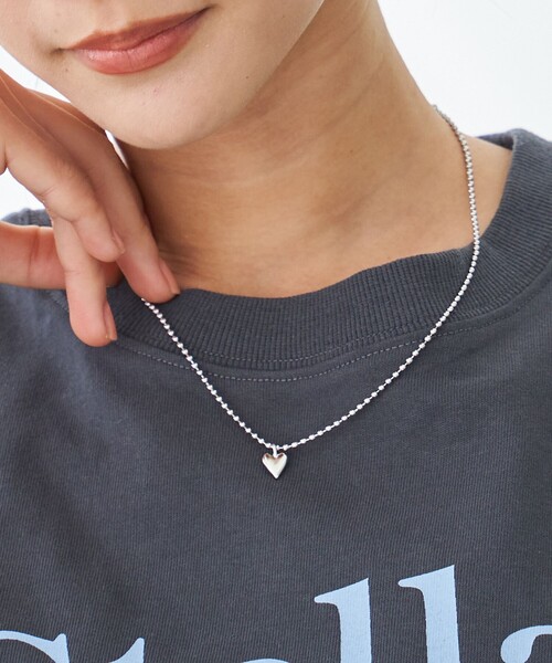coen（コーエン）の「プチハートボールチェーンネックレス（ネックレス・レディース・シルバー/ゴールド・FREE）」の7枚目の写真